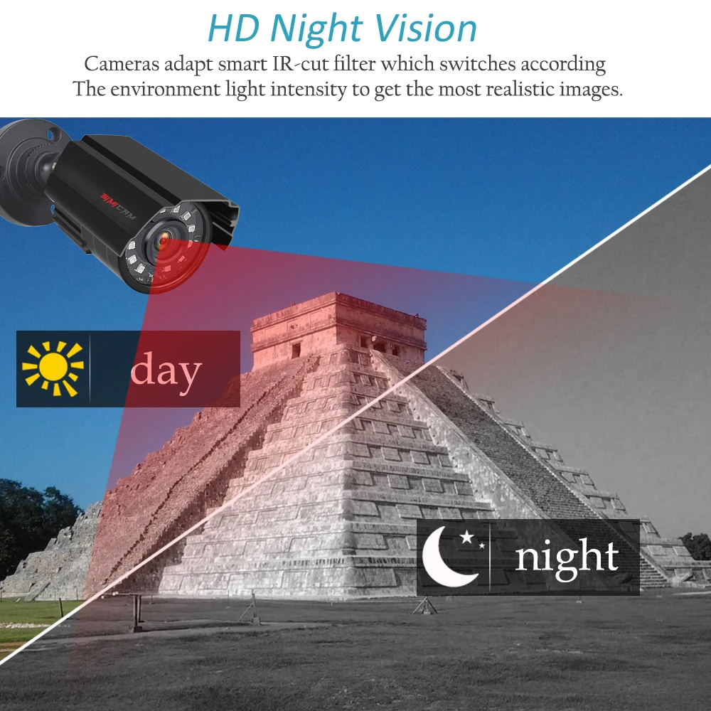 슈퍼 5MP AHD 카메라 금속 CMOS 2560(H)* 1920(V) 야외 방수 보안 총알 카메라, IR led 야간 투시경 CCTV