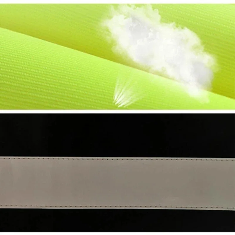 멀티 포켓 옥스포드 원단 반사 안전 조끼, 야간 라이딩용 맞춤형 로고, 높은 가시성