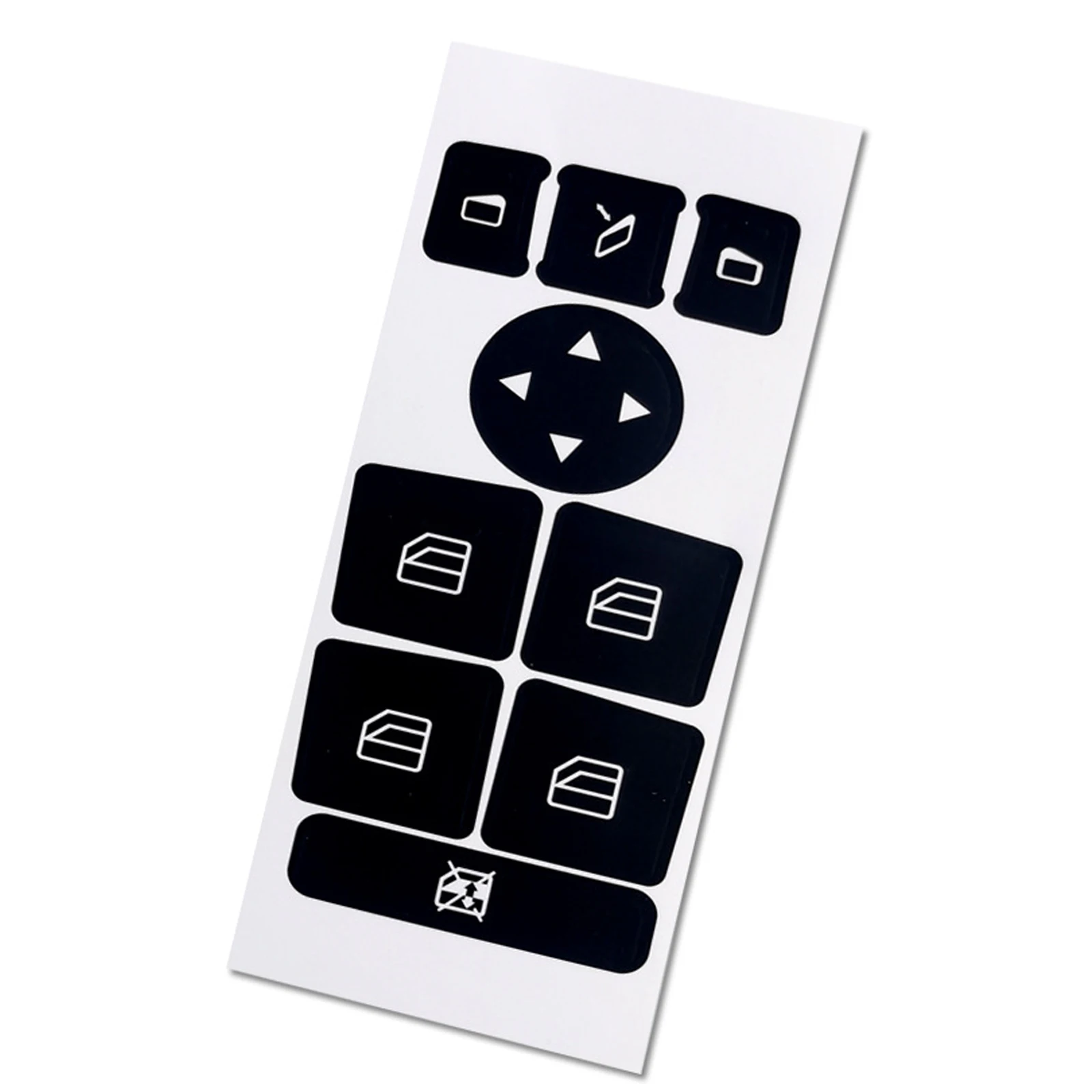 자동차 버튼 수리 스티커, 메르세데스 벤츠 GLK350 C 클래스 CLS C218 SLK W172 W204 W207 W212 W218 용 매트 블랙 데칼 스티커