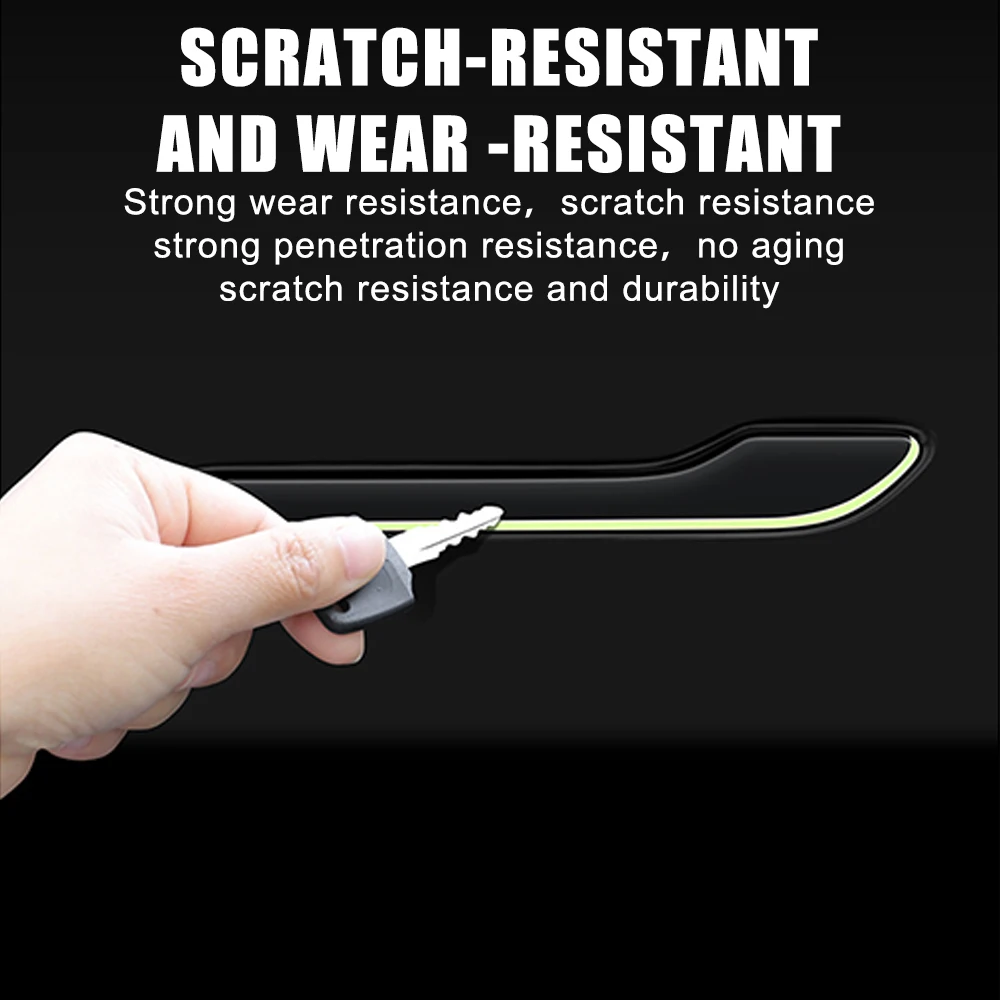 테슬라 모델 3 모델 Y용 발광 핸들 키트, 2022 도어 핸들 커버 프로텍터 스티커, 자동차 스타일링 액세서리