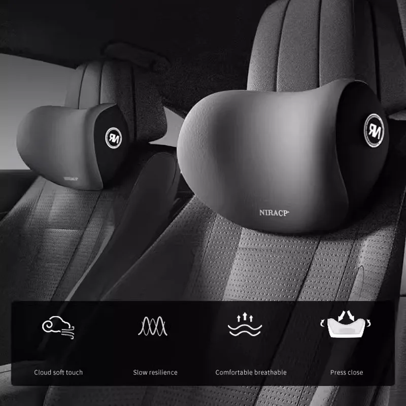 메모리폼 자동차 목 보호 베개, 요추 등 지지대 통기성 자동차 머리 받침 쿠션, 스트레스 해소 카시트 베개, 신제품
