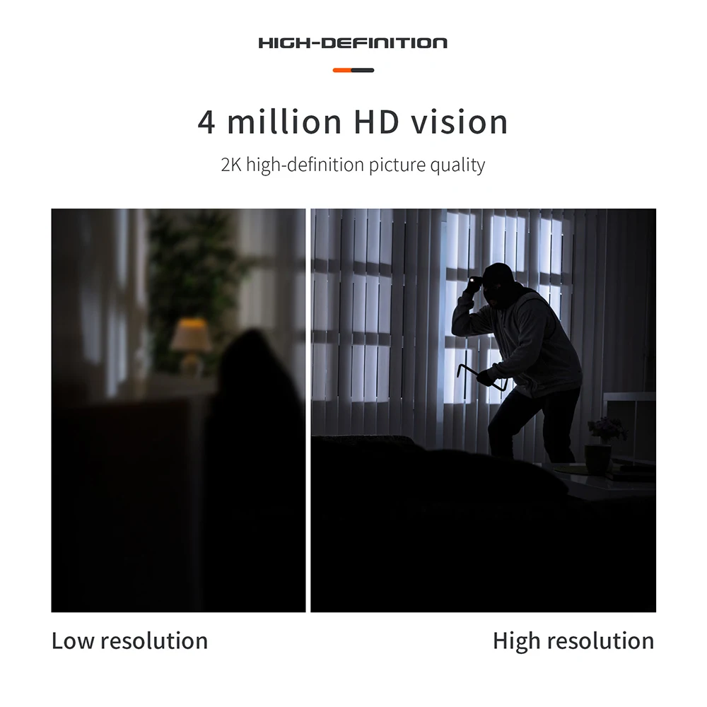 듀얼 밴드 WiFi 감시 카메라, 4MP Onvif 방수 모션 감지, 야외 IP 카메라 알람, 가정 보안 카메라, 2.4G, 5G