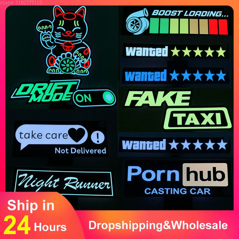 패션 JDM 자동차 LED 장식 조명 스티커, 깜박이는 조명, 앞 유리 글로우 패널, 전기 마커 램프 title=패션 JDM 자동차 LED 장식 조명 스티커, 깜박이는 조명, 앞 유리 글로우 패널, 전기 마커 램프 