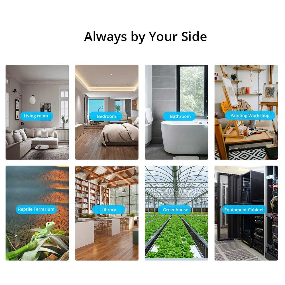 SONOFF 지그비 온도 습도 센서, SNZB-02P 온도계 모니터, 스마트 홈 리모컨, 알렉사 구글 홈 eWeLink