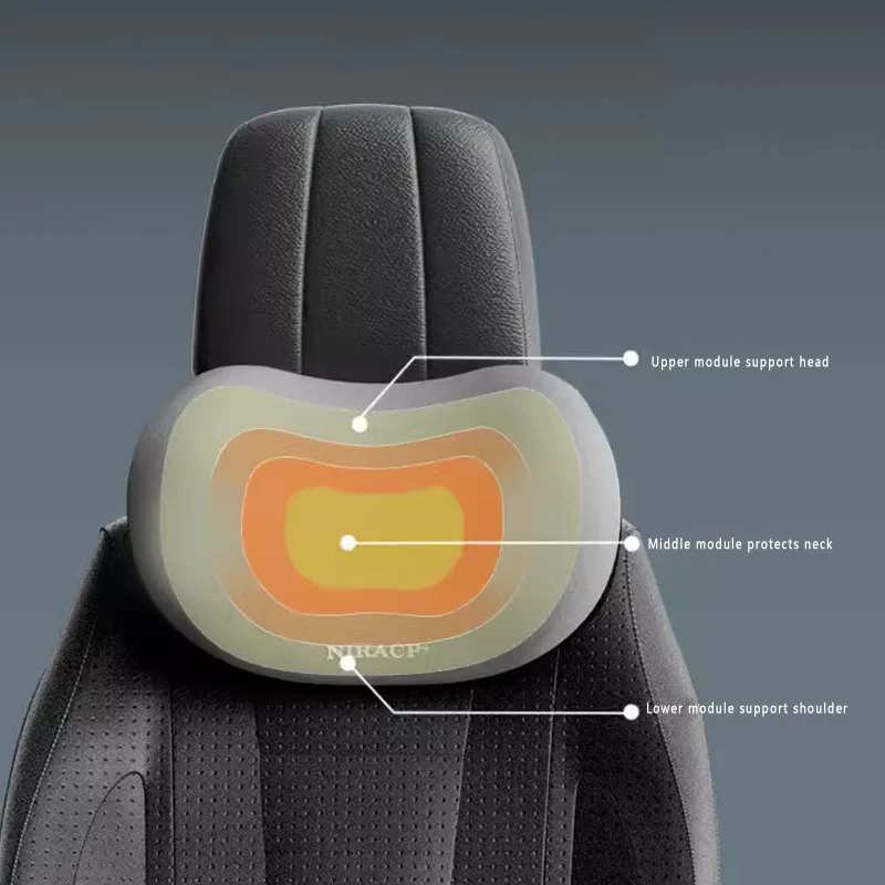 메모리폼 자동차 목 보호 베개, 요추 등 지지대 통기성 자동차 머리 받침 쿠션, 스트레스 해소 카시트 베개, 신제품