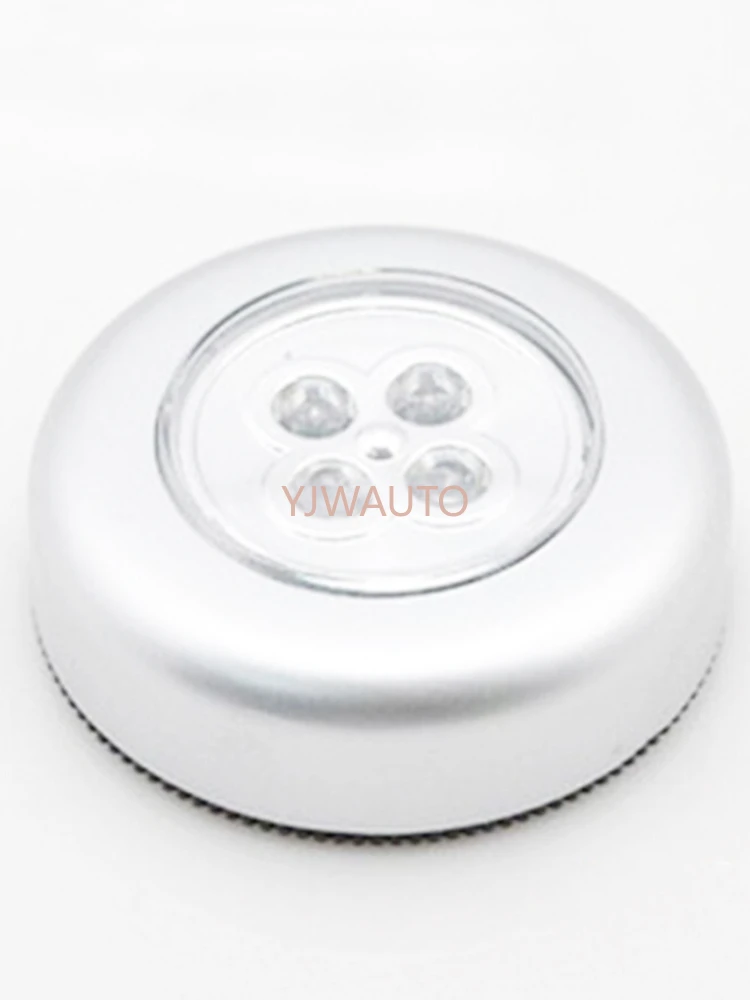 LED 무선 스틱-온 탭 라이트 무선 터치 램프 실내 옥외 옷장 스토리지 룸 자동차 (Batteris 포함되지 않음)