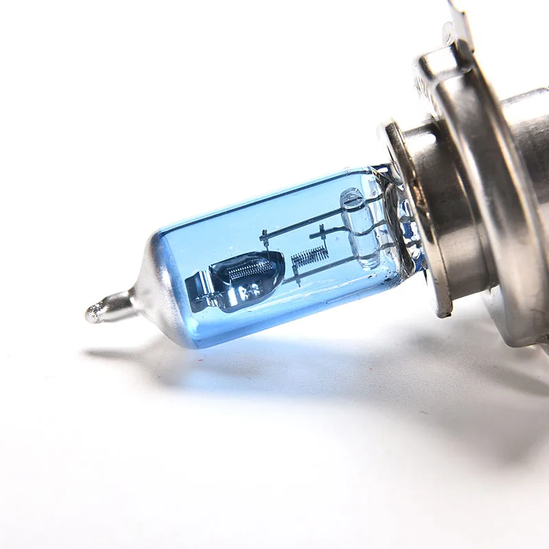 자동차 헤드라이트 할로겐 전구, 고출력 주차 헤드라이트 램프, 자동차 액세서리, 매우 밝은 흰색 안개등, H4, 100W, 12V, 2 개