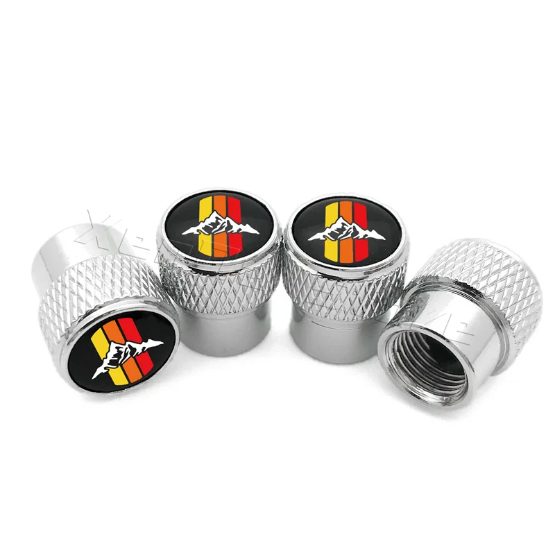 자동차 휠 타이어 밸브 스템 캡, 3 가지 색상 엠블럼 로고, 도요타 TRD 타코마 툰드라 4 러너 하이랜더 RAV4 타이어 액세서리