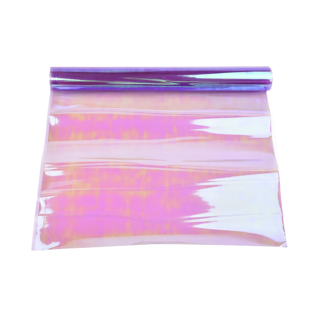 보라색 카멜레온 자동차 스타일링 헤드라이트, 미등 반투명 필름 조명, 색상 변경, 자동차 필름 스티커, 12 인치 X24 인치