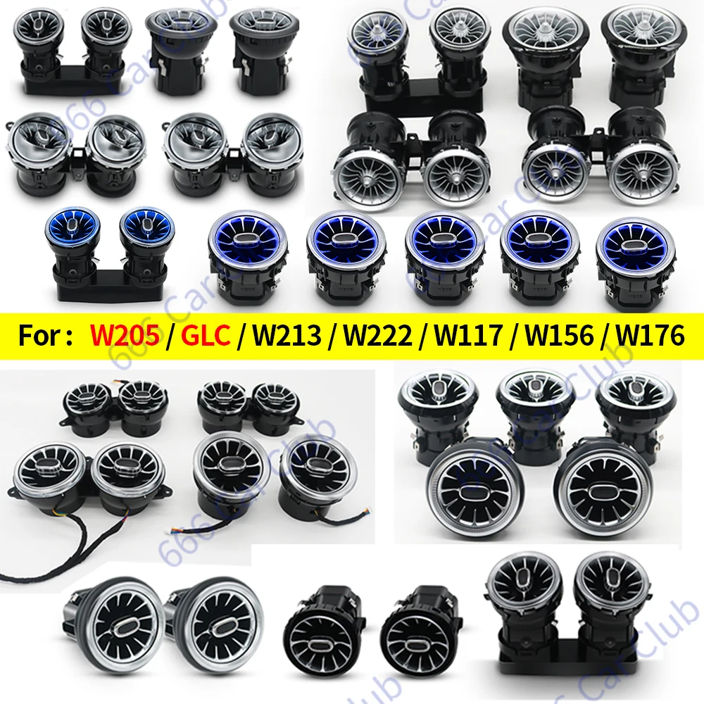 메르세데스 벤츠용 3/64 컬러 LED 에어 벤트 터빈 노즐 장식 램프, W205 W213 W222 W117 W176 X156 W206 W167 앰비언트 라이트 title=메르세데스 벤츠용 3/64 컬러 LED 에어 벤트 터빈 노즐 장식 램프, W205 W213 W222 W117 W176 X156 W206 W167 앰비언트 라이트