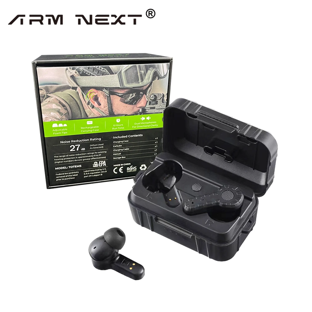 ARM NEXT NRR27db 전자 귀마개 헤드셋, 소음 방지, 소음 차단, 사냥 사격 귀마개, 야외 및 실내 모드 title=ARM NEXT NRR27db 전자 귀마개 헤드셋, 소음 방지, 소음 차단, 사냥 사격 귀마개, 야외 및 실내 모드 