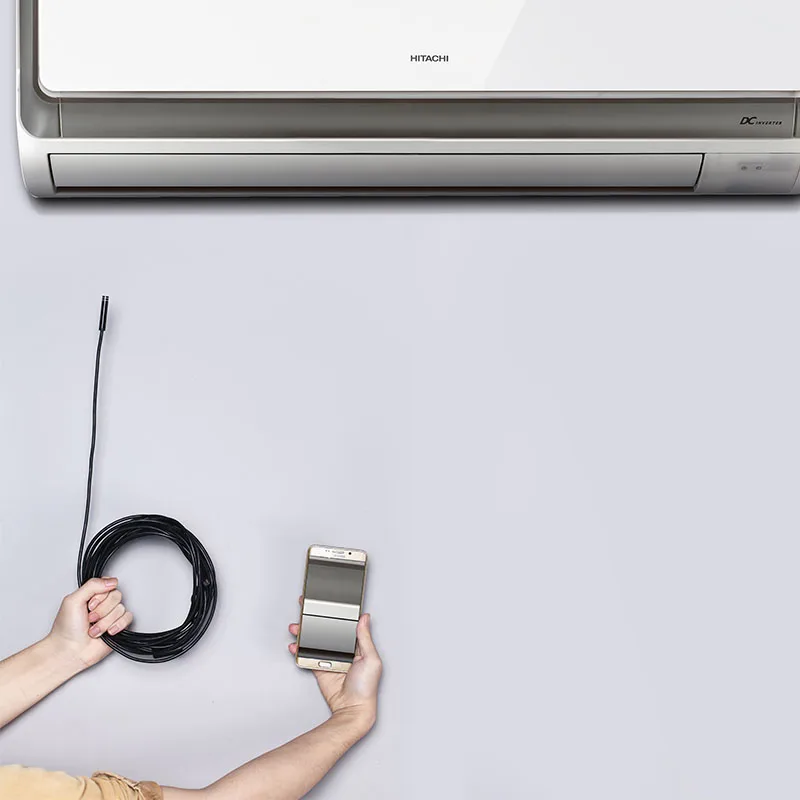 MircoUSB TYPE-C 보어스코프 비디오 검사 미니 카메라, 하드 플렉시블 튜브, PC 및 안드로이드 자동차 내시경용, 1200P, 1m, 2m, 5m, 10m