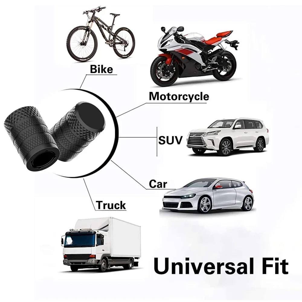 TQQTQQ 알루미늄 타이어 밸브 캡, 부식 방지, 자동차 트럭 오토바이 SUV 및 자전거용 범용 스템 커버, 4 개, 8 개, 12 개