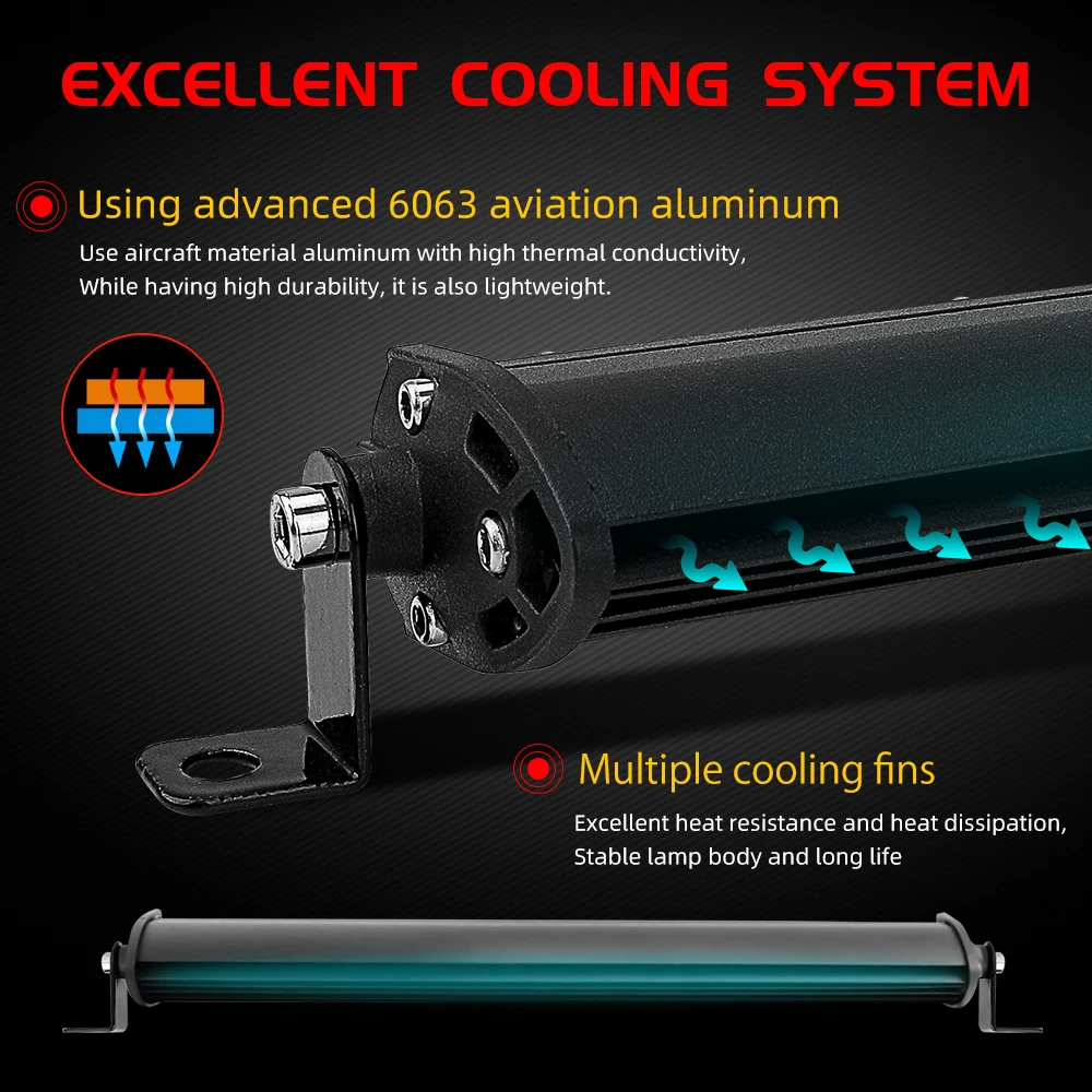 CO LIGHT 오프로드 LED 바 스팟 플러드 LED 라이트 바, 트럭 작업등, 4X4 UAZ 4WD ATV 자동차 Barra LED 운전 안개등, 12 인치-52 인치