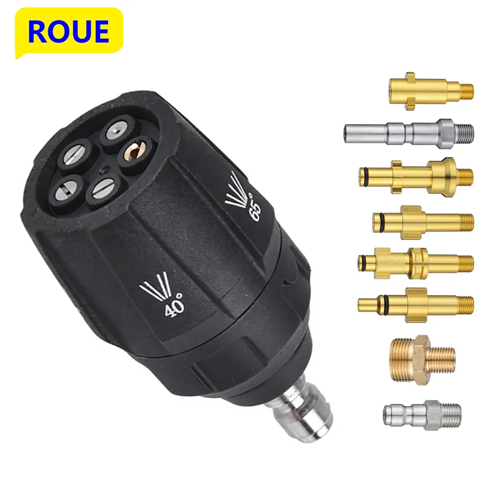 ROUE 고압 노즐 자동차 와셔 건, 퀵 제트 팁 와셔 노즐, Karcher Parksdie Nilfisk Bosch 어댑터 액세서리 title=ROUE 고압 노즐 자동차 와셔 건, 퀵 제트 팁 와셔 노즐, Karcher Parksdie Nilfisk Bosch 어댑터 액세서리