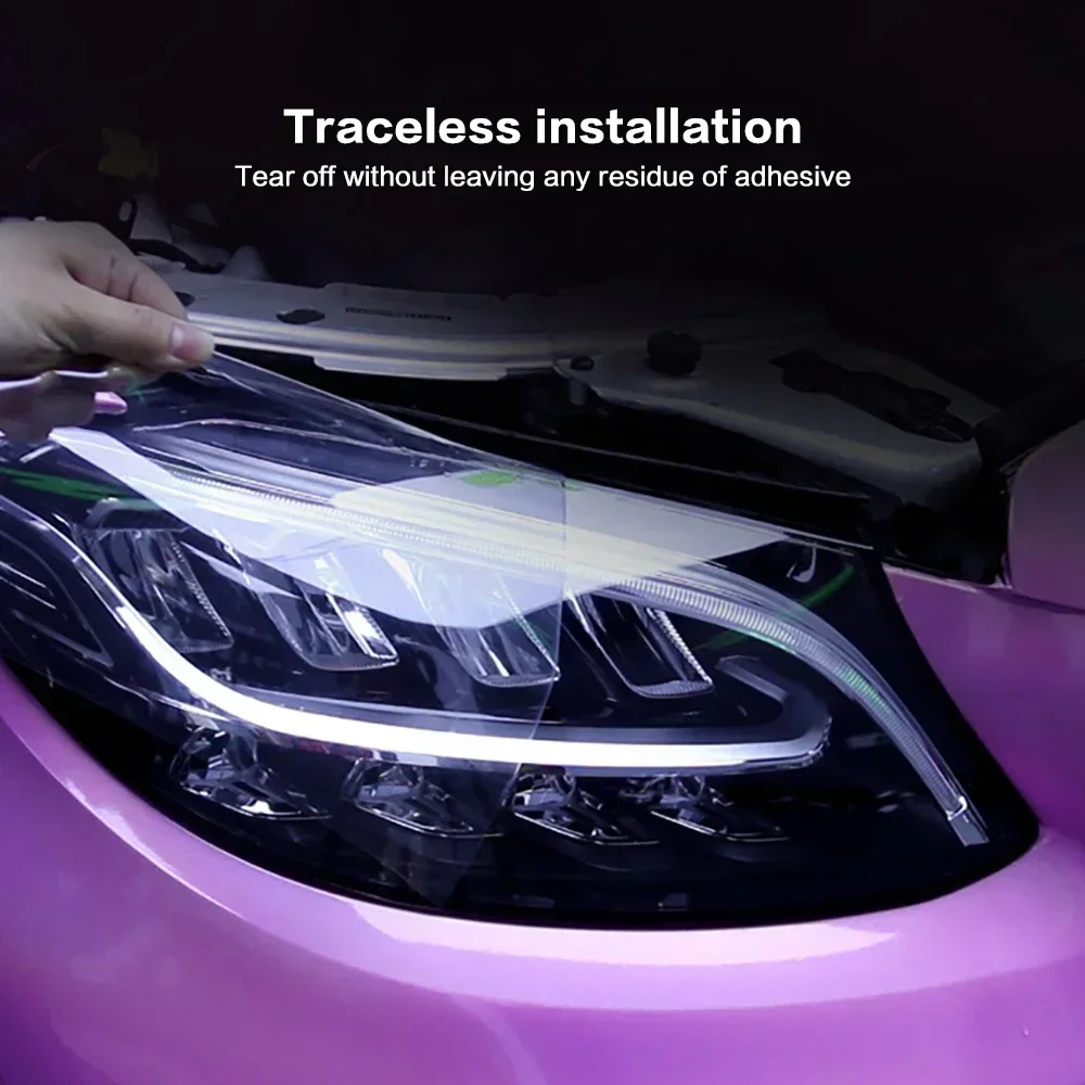 자동차 헤드라이트 색조 안개등 미등 연기 블랙 색조 비닐 필름 방수 필름, 헤드라이트 차체 필름, 30*200cm