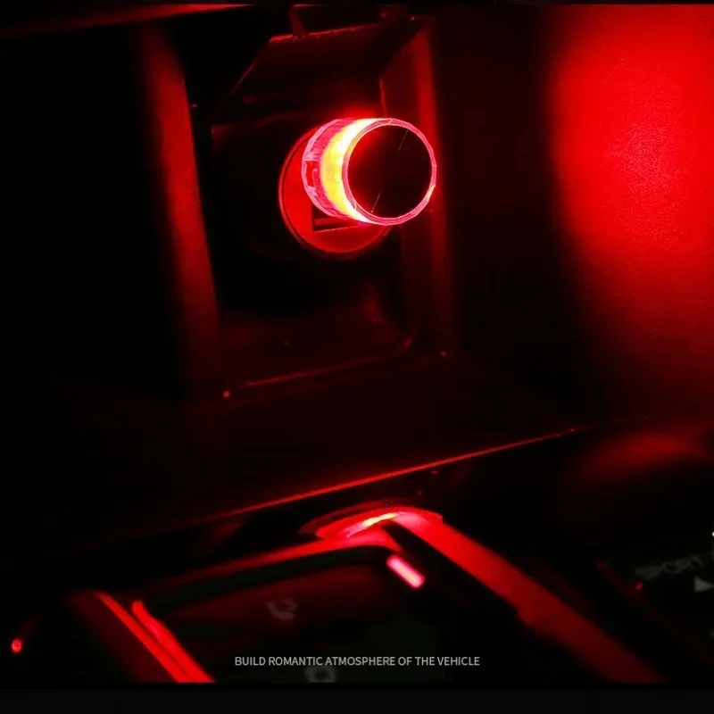 자동차 USB 미니 LED 장식 분위기 램프, 컴퓨터 휴대용 조명 플러그 플레이