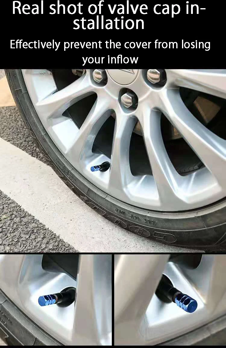 알루미늄 합금 자동차 휠 타이어 밸브 캡, 타이어 림 스템 커버, 자동차, 오토바이, 트럭, 자전거용, 공기 먼지 방수
