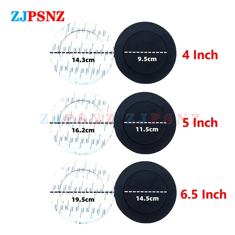 범용 자동차 스피커 링, 베이스 문짝 트림, 방음 코튼 오디오 스피커 사운드, 자체 접착 단열 링, 4, 5/6.5 인치