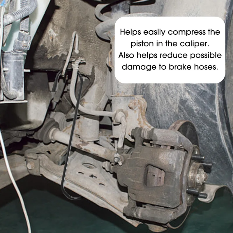 자동차 켈리퍼 S 타입 후크 브레이크 휠 실린더 행어 후크 브레이크 실린더 교체 후크 도구 보조 외부 액세서리