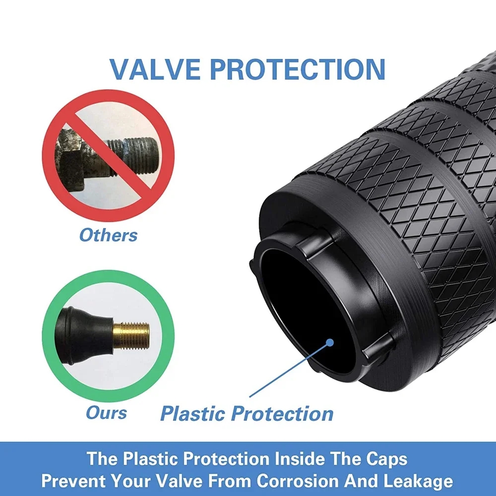 TQQTQQ 알루미늄 타이어 밸브 캡, 부식 방지, 자동차 트럭 오토바이 SUV 및 자전거용 범용 스템 커버, 4 개, 8 개, 12 개