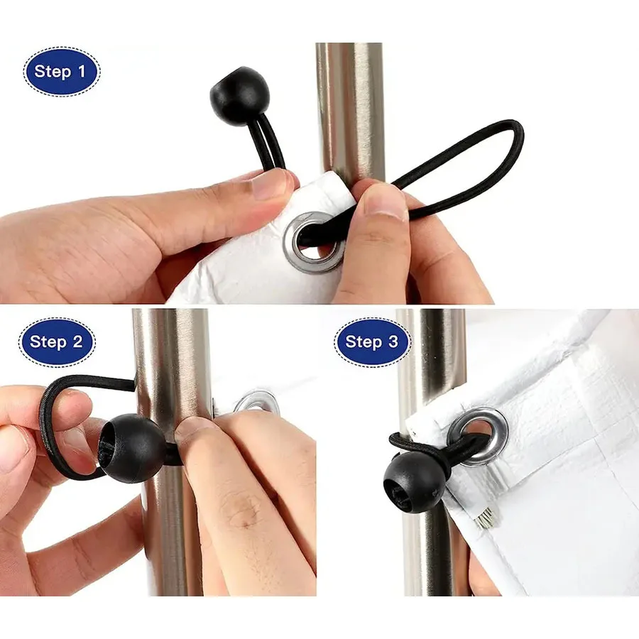 자동차 텐트 보관 및 마감 액세서리, 장력 로프, 탄성 로프, 볼 번지코드 타프 타이 테이프, 장식 도구, 10 개