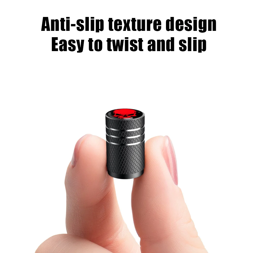 타이어 스템 밸브 캡, 알루미늄 자동차 방진 캡, 타이어 휠 스템, 공기 밸브 캡, 자동차 자전거 오토바이, 로트당 4 개