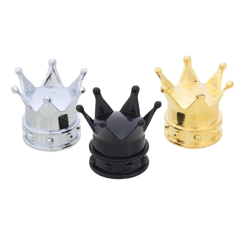크라운 스타일링 자동차 타이어 밸브 캡, 에어 밸브 스템, 자전거 방진 커버, 타이어 림 스템, 먼지 캡, 타이어 장식