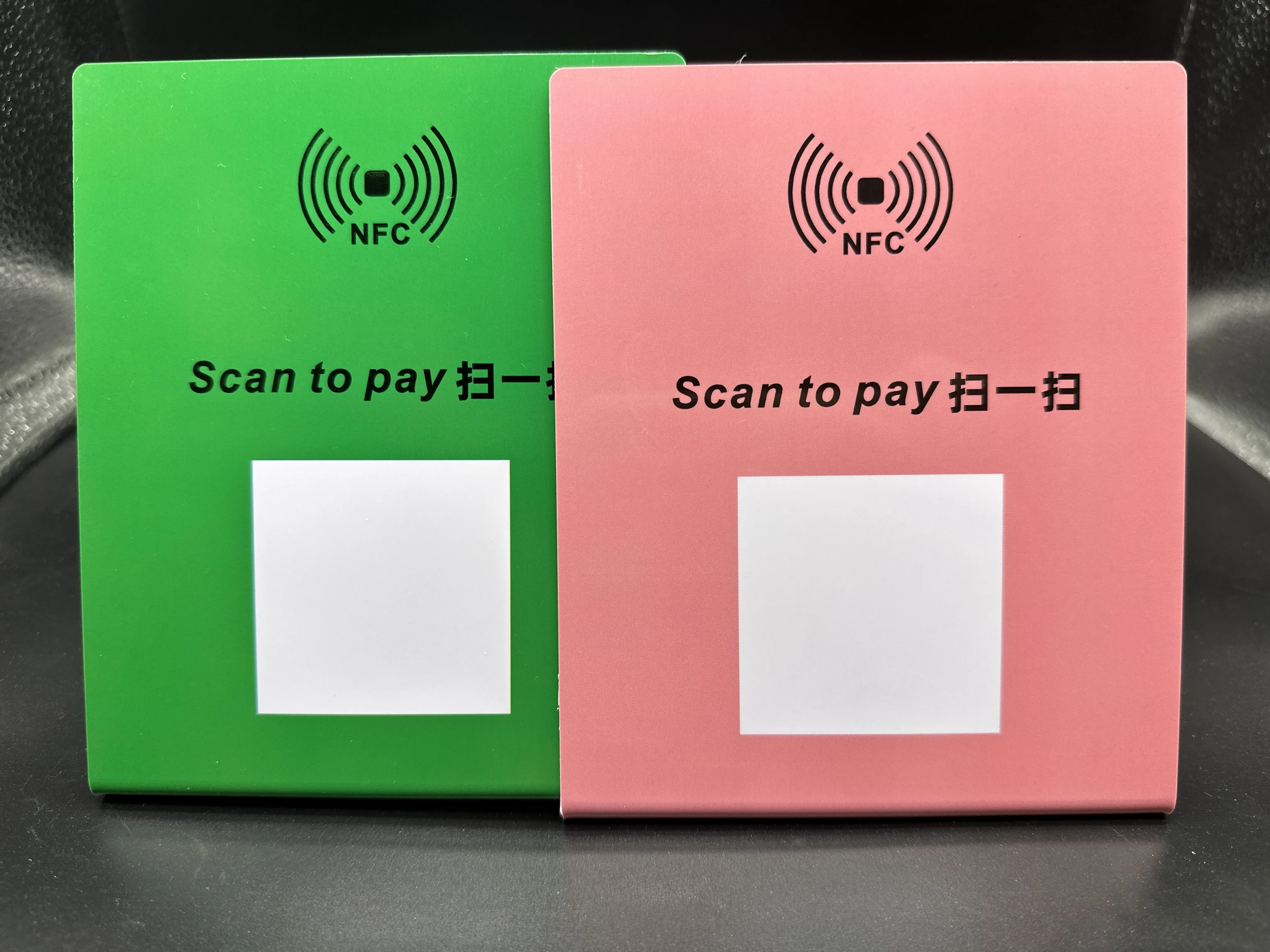 NFC 테이블 디스플레이 거치대 NTG 213 칩 PVC 13.56Mhz 144 바이트 칩 메모리, 구글 NFC 검토 카드 NTG 213 NFC 데스크 스탠드, 5 개