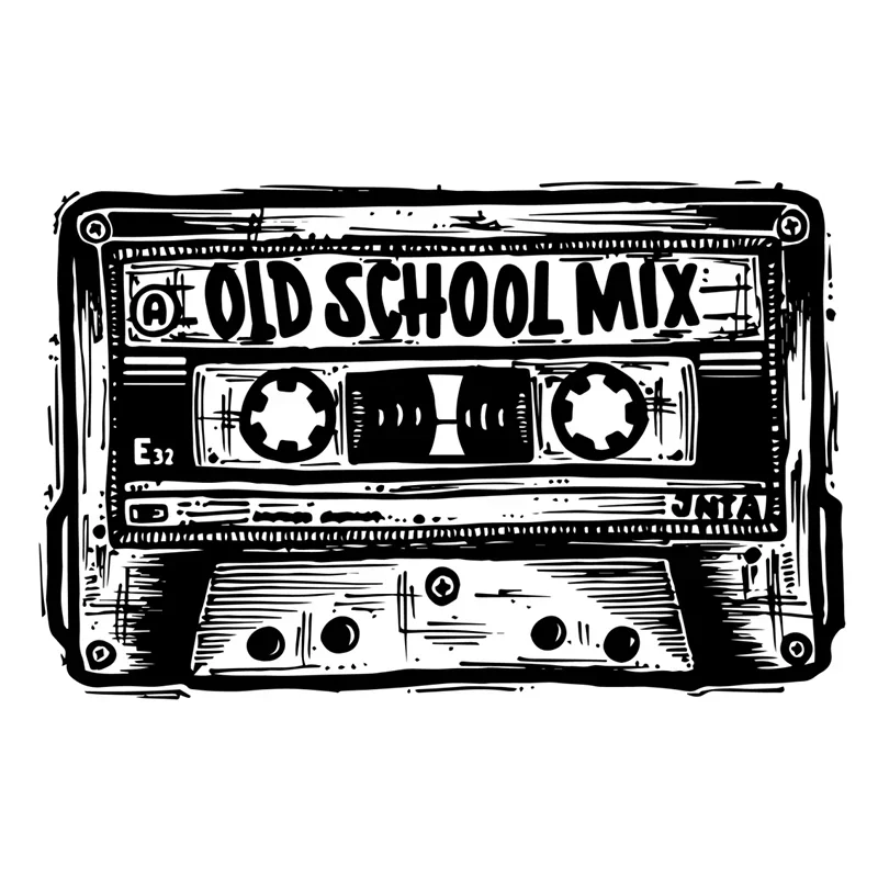 자동차 액세서리 올드 스쿨 냉장고 오토바이 스티커, VAN RV 뒷창 스티커 제품, 방수 자외선 차단, 13cm