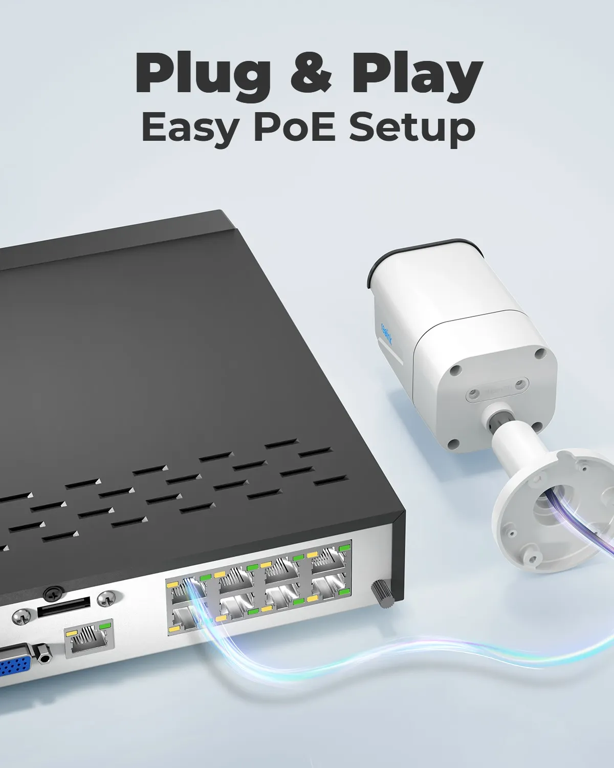 Reolink 8CH NVR 보안 카메라 시스템, 4K, 8MP PoE IP 카메라, 24/7 녹화, 2TB HDD 스마트 감지, H.265 비디오 녹음기, 4 개