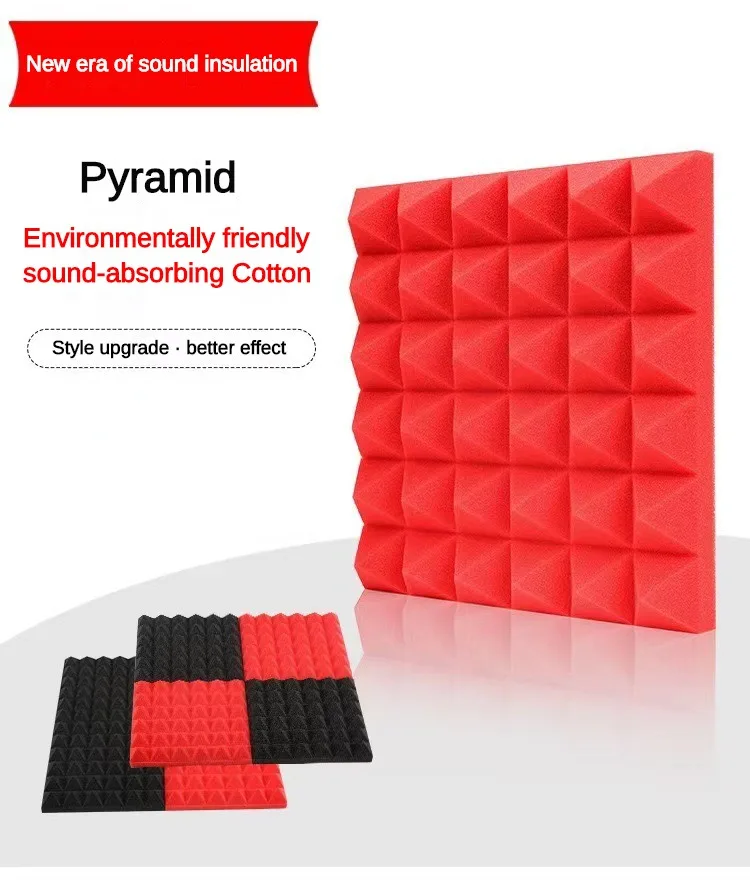 어쿠스틱 폼 패널 방음 폼 벽 패널, KTV 룸 스튜디오 방음 폼, 30cm x 30cm x 5cm