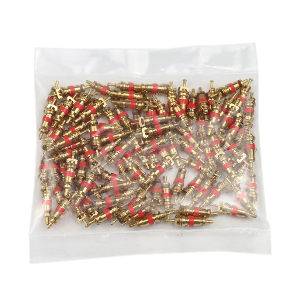 자동차 자전거 오토바이 구리 밸브 코어, 타이어 밸브 스템 제거 도구, 타이어 청소 수리 도구, 4 인 1, 10, 100, 200 개