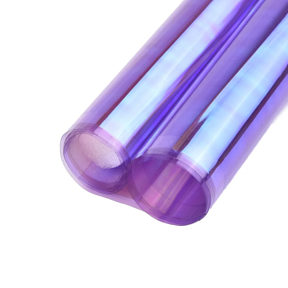 보라색 카멜레온 자동차 스타일링 헤드라이트, 미등 반투명 필름 조명, 색상 변경, 자동차 필름 스티커, 12 인치 X24 인치