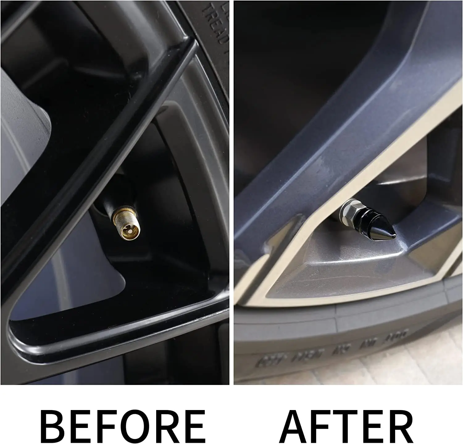 ZZTZZ 스파이크 알루미늄 밸브 스템 캡 자동차 오토바이 자전거 휠 캡 먼지 젖꼭지 캡 방진 자동차 타이어 액세서리