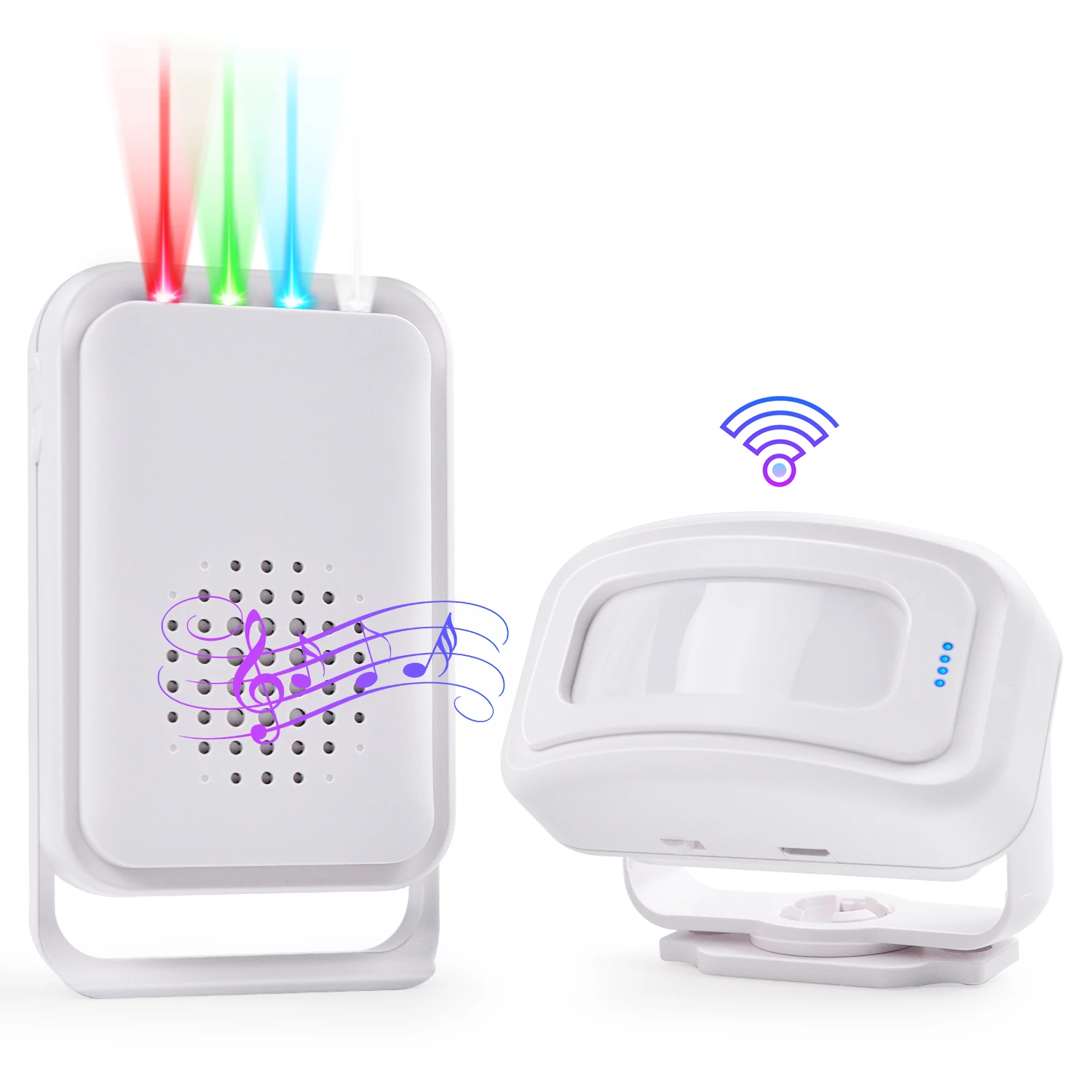 PIR 모션 센서 보안 경보, 상업용 상점, 홈 차임, 무선 적외선 움직임 감지기, 출입 경보 벨 title=PIR 모션 센서 보안 경보, 상업용 상점, 홈 차임, 무선 적외선 움직임 감지기, 출입 경보 벨 