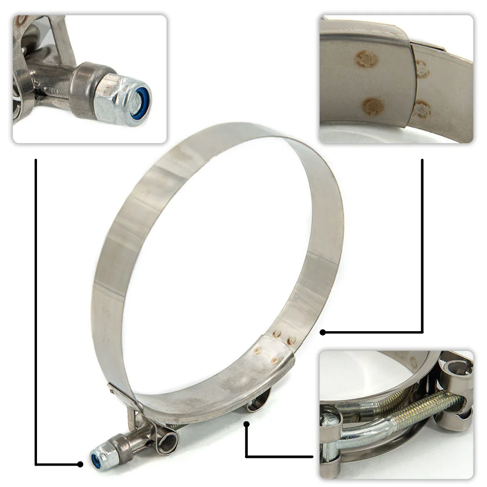 범용 2.0 T 볼트 배기 클램프, 흡기 터보 배기 인터쿨러 실리콘 커플러,