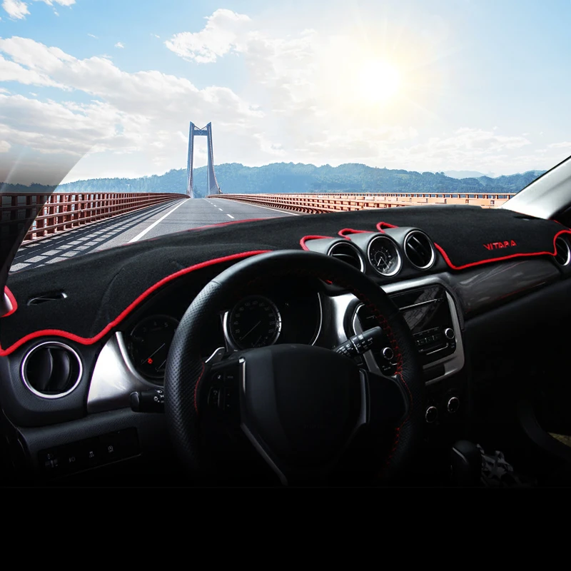 Suzuki Vitara LY 하이브리드 2015 2016-2020 2021 2022 자동차 대시 보드 커버 매트, 썬 쉐이드 패드, 악기 패널 카펫 액세서리