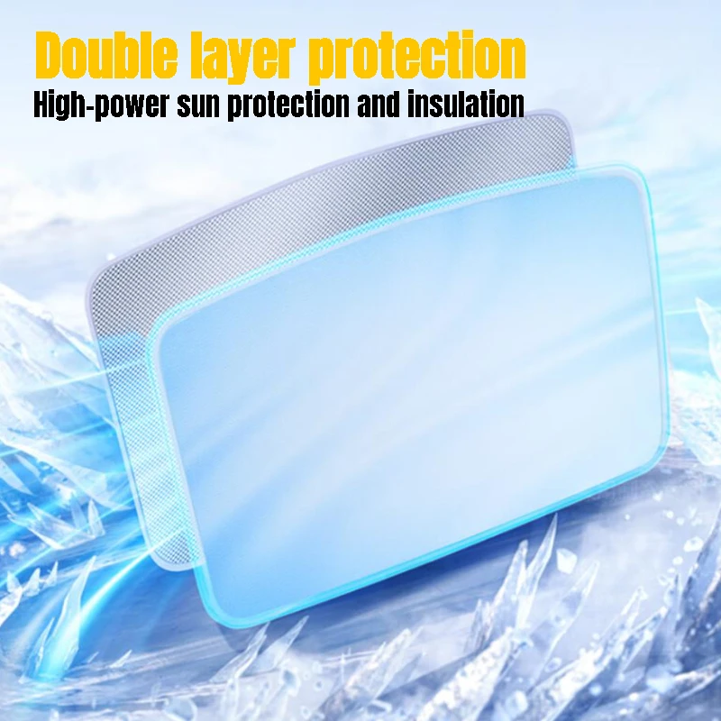 테슬라 모델 3 용 차양, 하이랜드 2023 2024 아이스 천 버클, 전면 후면 채광창 단열 액세서리