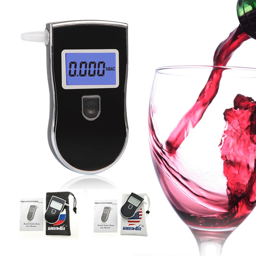 GREENWON 디지털 알코올 테스터, AT-818 음주 측정기, 호흡 알코올 음주 측정기, 에탄올 감지기