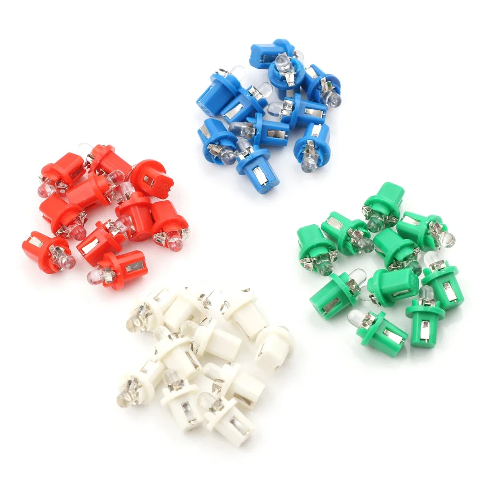 T5 LED B8.5D 1SMD 자동차 LED 조명 대시 보드 속도계 악기 전구 12V, 10 개 title=T5 LED B8.5D 1SMD 자동차 LED 조명 대시 보드 속도계 악기 전구 12V, 10 개