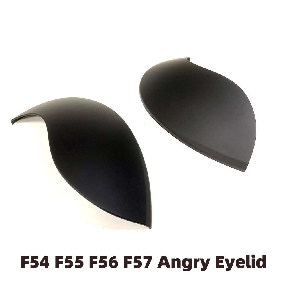 ABS 플라스틱 광택 및 매트 블랙 컬러 앵글 아이리드, 미니 쿠퍼 F54 F55 F56 F57, 세트당 2 개, 신제품