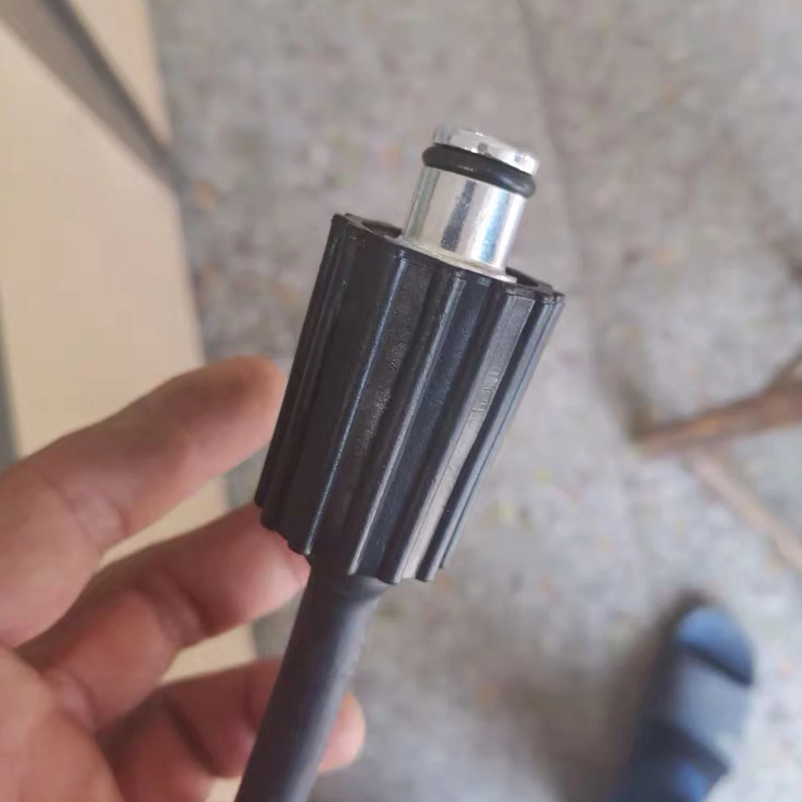 고압 와셔 호스 삽입 피팅, DN6 D15mm 링 너트, M22 자동차 와셔 물 청소 호스 파이프 피팅 트위스트 커넥터