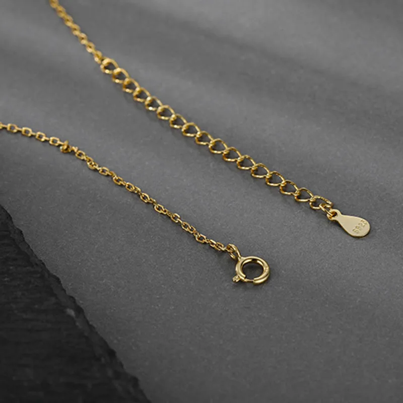 925 스털링 실버 기하학적 모양 목걸이, 선형 펜던트, 초커 파티 선물, 여성 패션 주얼리, 핫 세일