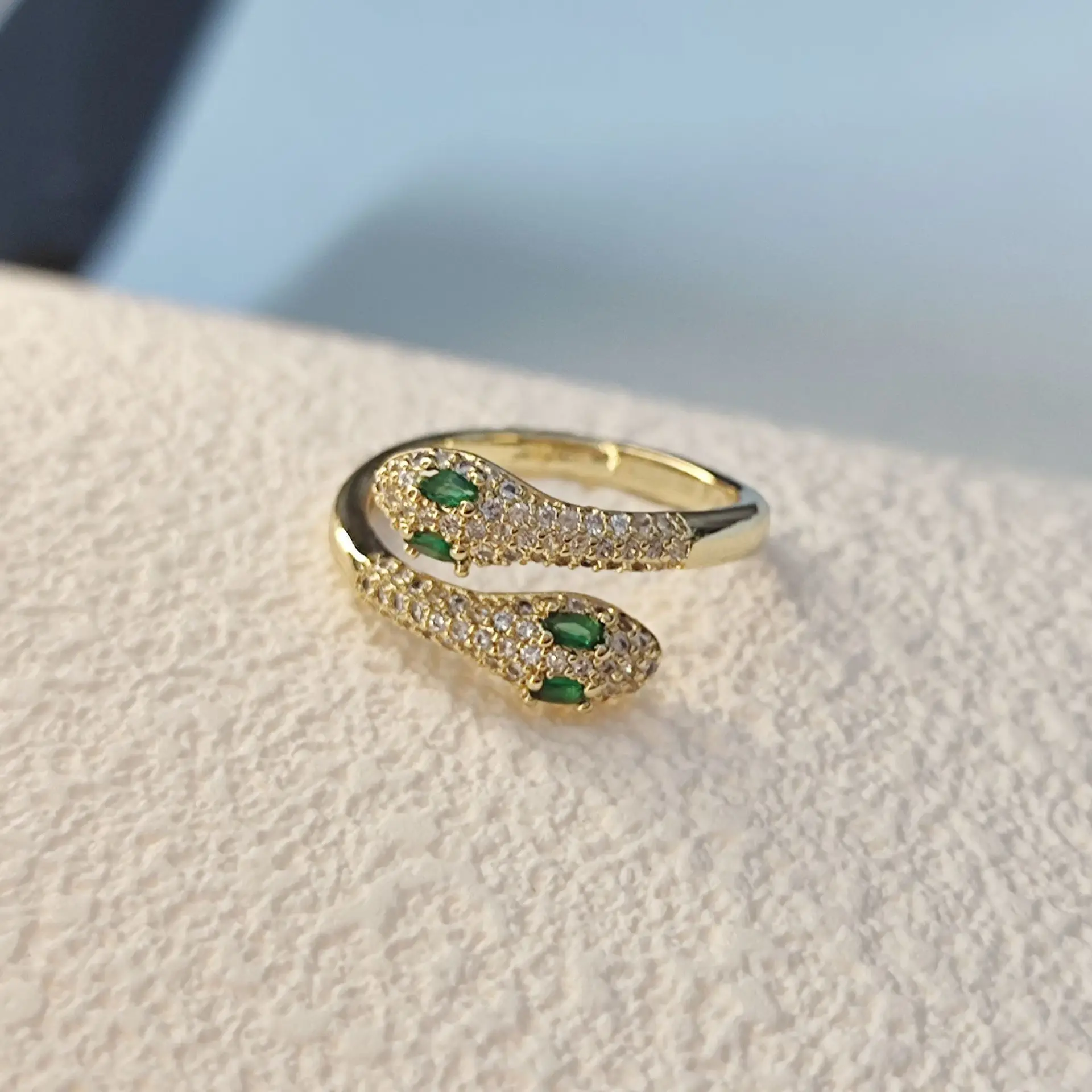 여성용 스털링 실버 뱀 지르콘 반지, 웨딩 럭셔리 주얼리, 도매 직송, 925