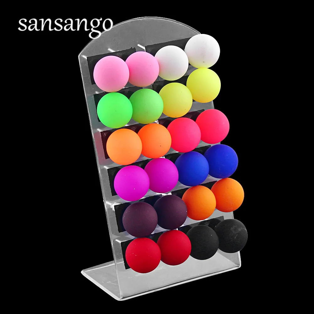 여러 가지 빛깔의 볼 스터드 다채로운 아크릴 귀걸이, 귀걸이 쥬얼리, 여성 및 소녀용 선물 쥬얼리, 카드 당 12 쌍