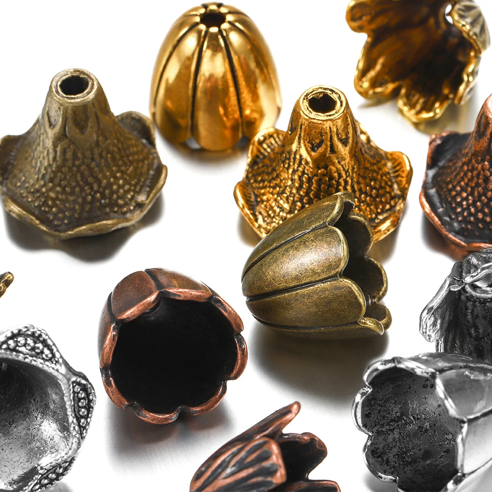 2 개/몫 합금 구슬 모자 혼합 중공 꽃 목걸이 귀걸이 DIY 쥬얼리에 대 한 끝 구슬 모자 커넥터 Accessroies 만들기 title=2 개/몫 합금 구슬 모자 혼합 중공 꽃 목걸이 귀걸이 DIY 쥬얼리에 대 한 끝 구슬 모자 커넥터 Accessroies 만들기