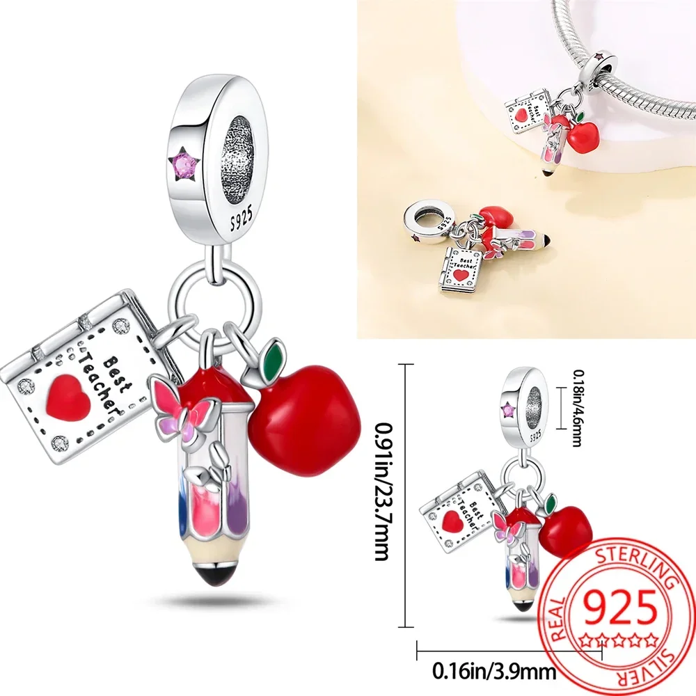 정통 925 스털링 실버 자동차 여행, 뉴욕 자유의 여신상, 비즈 핏 판도라 팔찌, DIY 주얼리 만들기