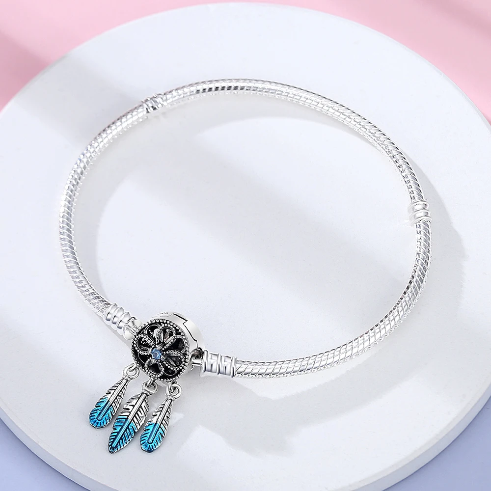 Danturn 925 스털링 실버 팔찌, 왕관 나비 버스 자매 사랑 체리 팔찌, 여성 패션 매력 팔찌