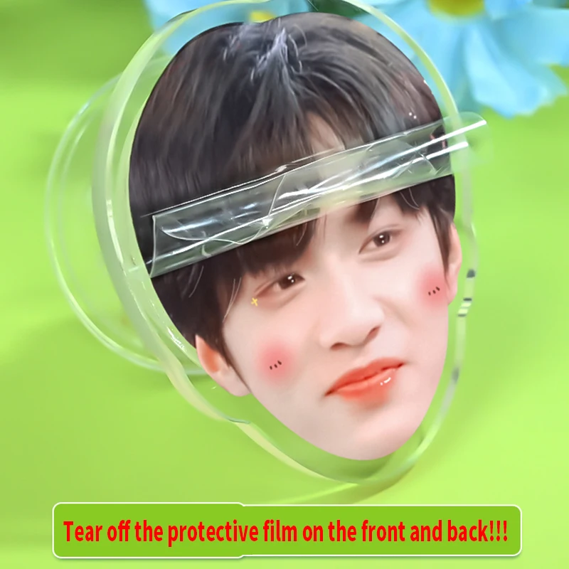 맞춤형 아크릴 휴대폰 그립, 라운드 접이식 만화 사진, 맞춤형 로고 애니메이션 홀로그램, 맞춤형 모바일 투명 휴대폰 거치대